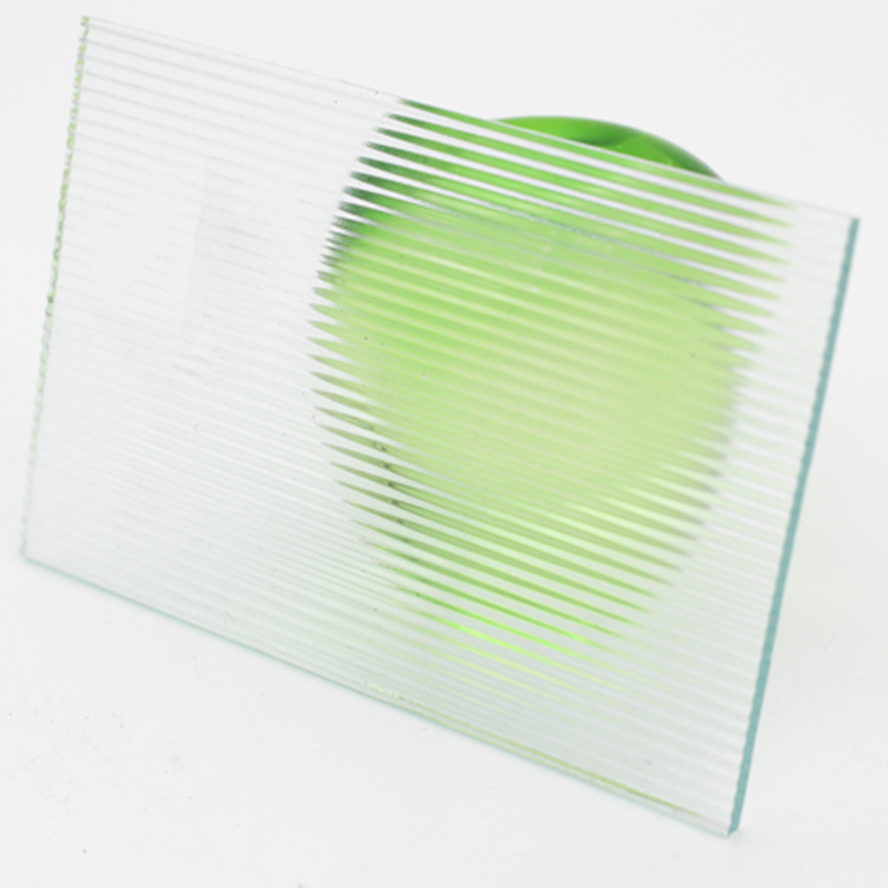 3 mm 4 mm 5 mm Vidrio transparente con patrón de flutelita