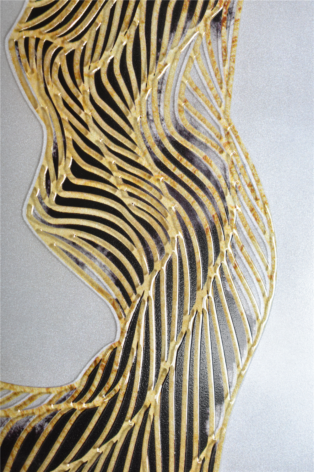 Arte decorativo moderno Picutre Hotel pintura de vidrio de pared para la venta